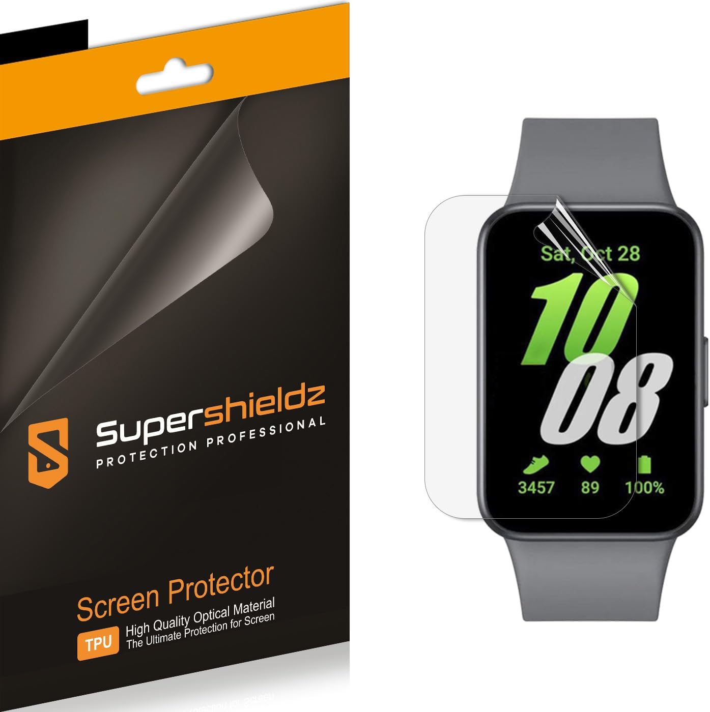 Supershieldz (3 Pack) Designed for Samsung Galaxy Fit 3 Screen Protector, High Definition Clear Shield (TPU)