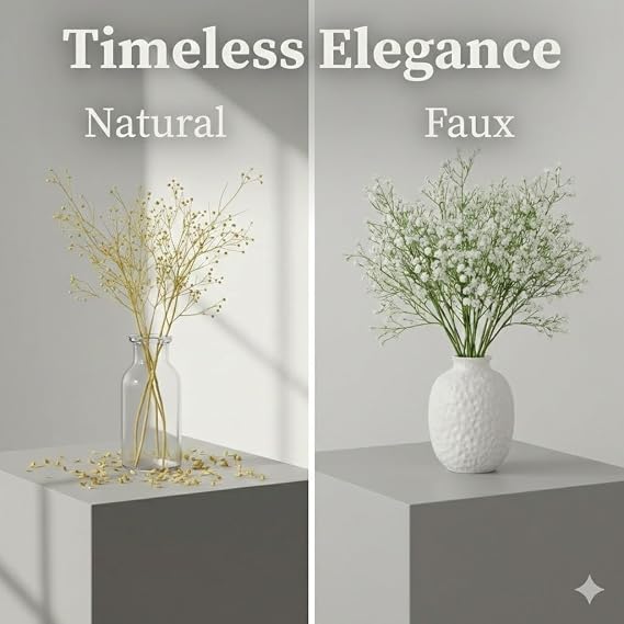 Sukh 10PCS Baby Breath Artificial Flowers Fake Babys Breath Gypsophila Flowers Bulk Realistic Artificial Flowers Bouquet Flores Artificiales para Decoracion for Wedding Party Home Decoration | Realistic Faux Flores Artificiales Bouquet for Vase, Wedding Centerpieces, Baby Shower, Home Indoor Decor, Floral Arrangement