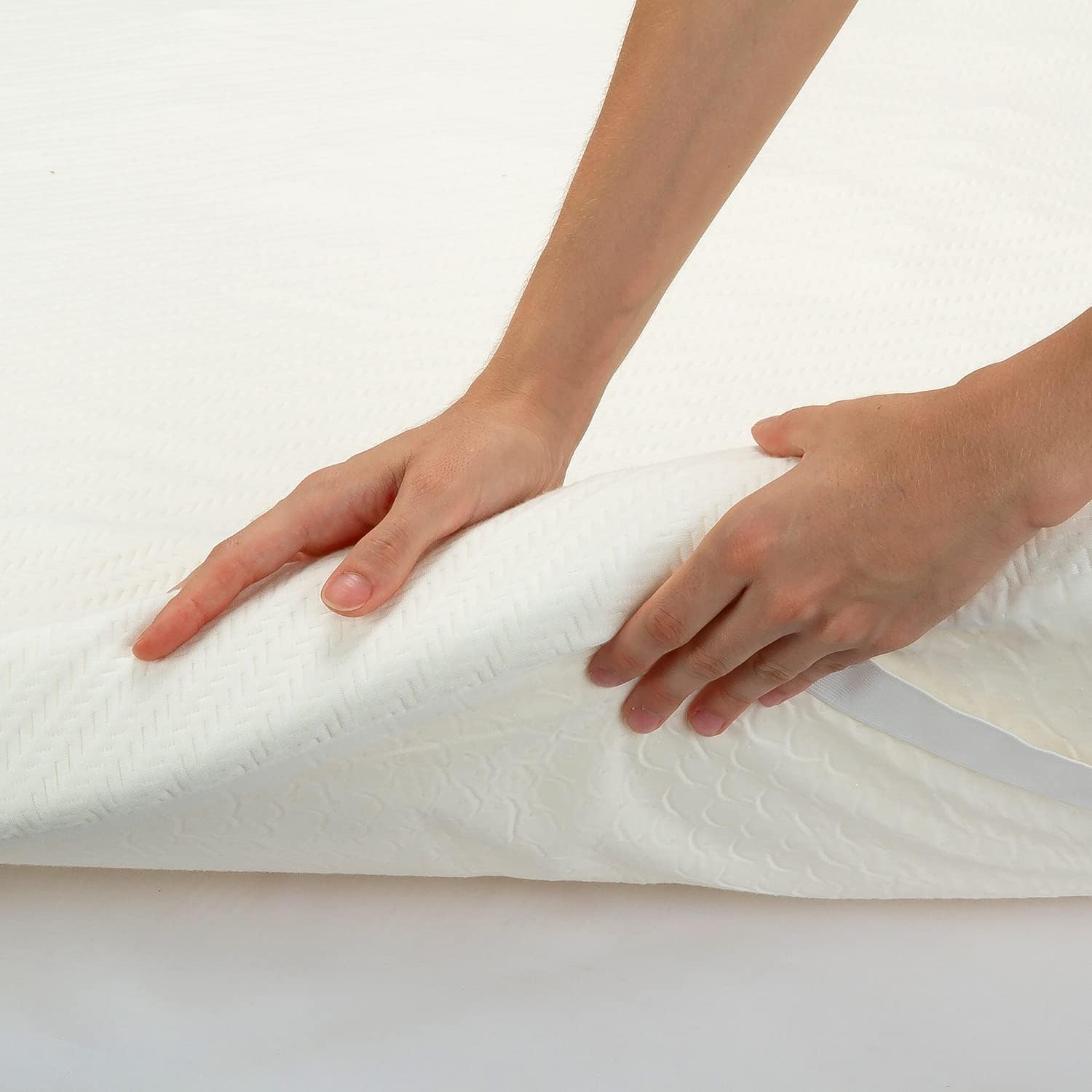 Pikolin Home - Topper Viscoelástico de Hotel - Multizonas - Sobrecolchón Colchoncillo de Grosor 7 cm, para Cama de 150, Desenfundable y Transpirable, Cubre Colchón Viscoelástico, 150 x 190 cm — view 8