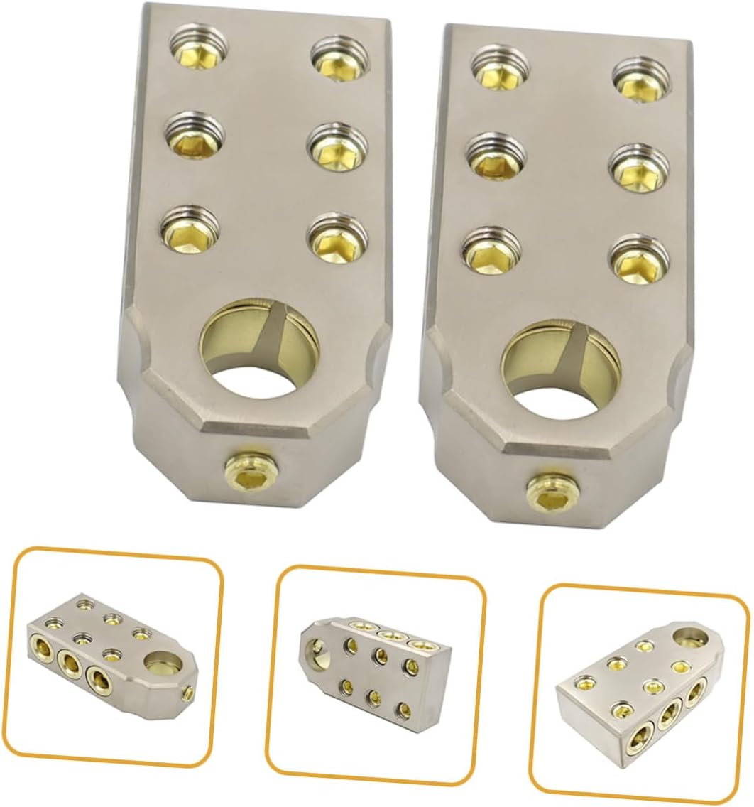 Car Battery Terminal Connector Zinc Alloy Replacement for Tapered Sae Post Corrosion Resistant Automotive Battery Clamp for Positive and Negative - Polarity