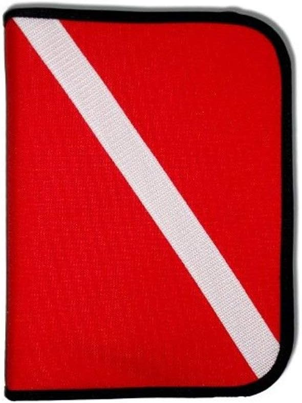Innovative Scuba Concepts Scuba Diving Log Book - Red Cordura Diver Down Flag Three-Ring Binder