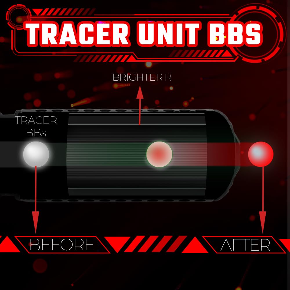 ACETECH Predator MKII Tracer Unit Glow in Dark, Shake and Wake, Airsoft Gun 14mm CCW Or Negative 11mm CW Positive Pistol Rifle Adapted