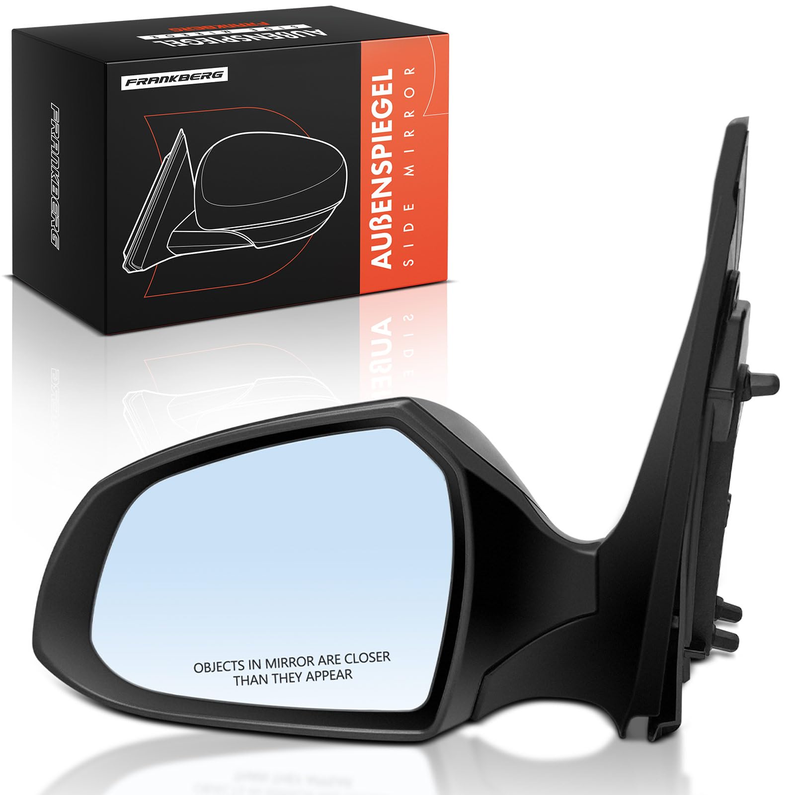 Frankberg Specchietto retrovisore esterno elettrico sinistro a 3 Poli | &-elettrico Regolazione specchietti Interruttore specchietti; Compatibile con: i10 BA IA