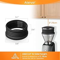 Vista 4 de Aieve Tolva de Café de Silicona Compatible con Molinillo Baratza Encore ESP/Virtuosa+ de Café, Reduce la Retención de Molienda de Café