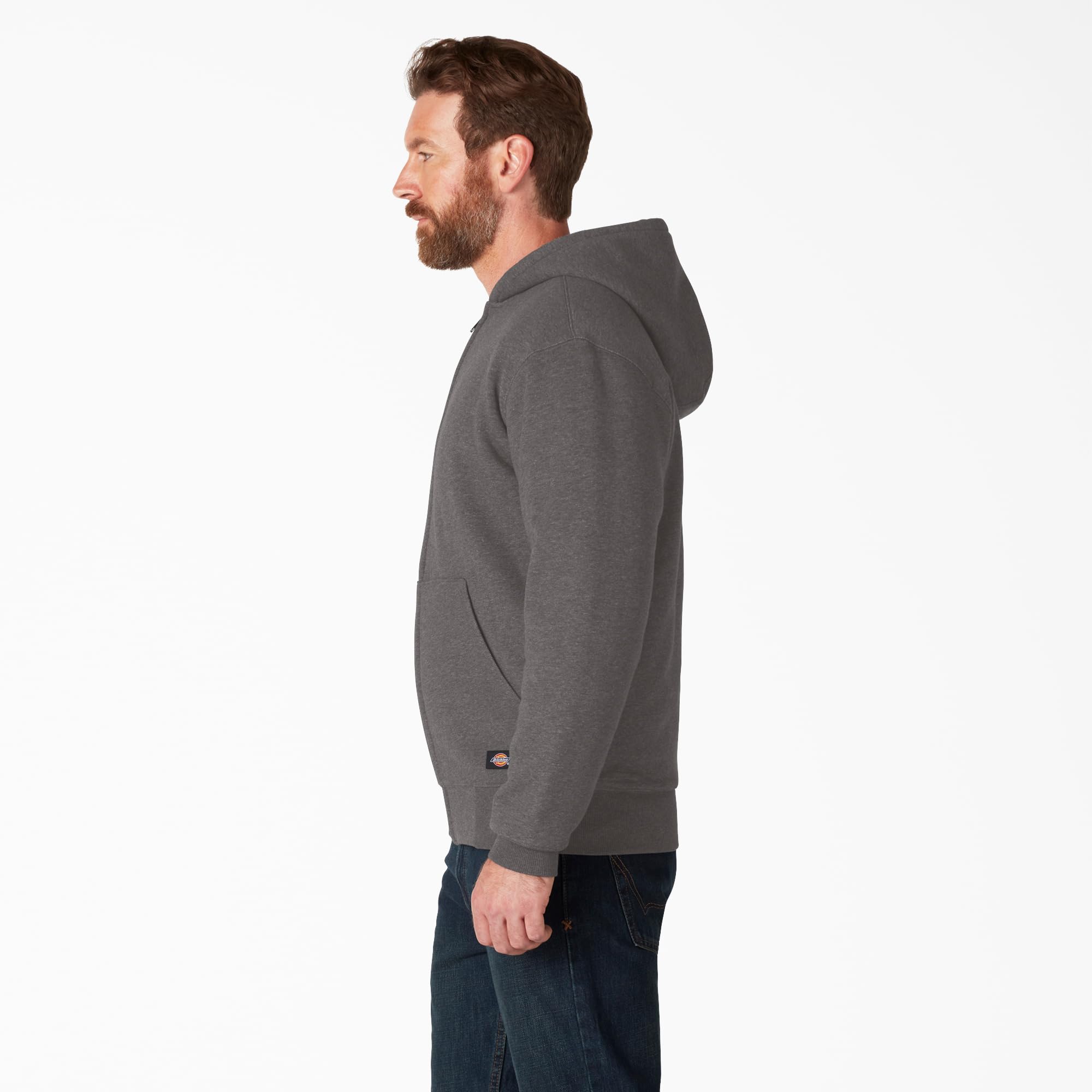 Dickies Męska bluza z kapturem z podszewką, Sherpa, szary (Heather Grey), M