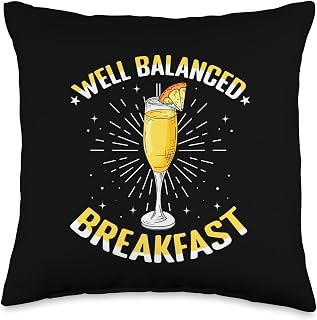 Mimosa Drinking Girls Trip Mimosa Breakfast Brunch Mimosas Throw Pillow