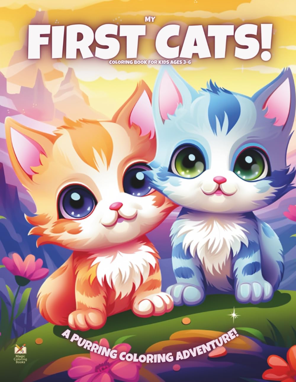 My First Cats!: Coloring Book For Kids Ages 3-6 (Magic Coloring Books Collection)