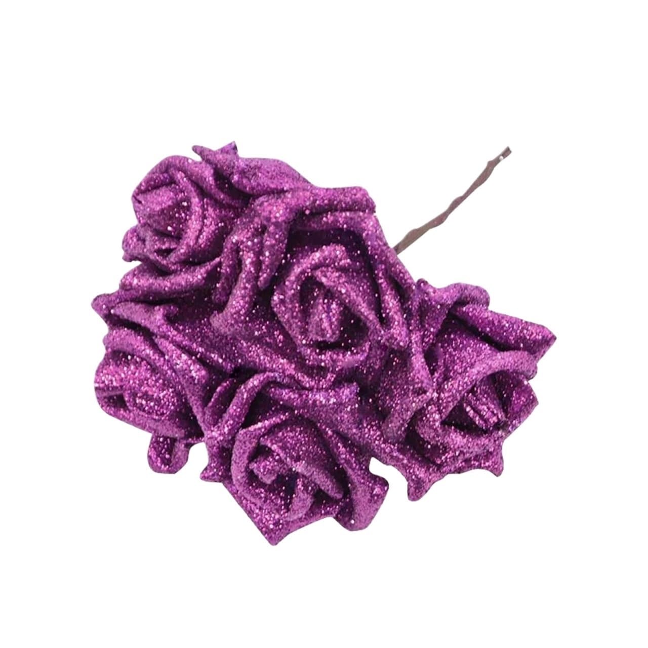 MWAHJU 50pcs Artificial Foam Flower Wedding Bride Bouquet Party Decorations Home Fake For Home