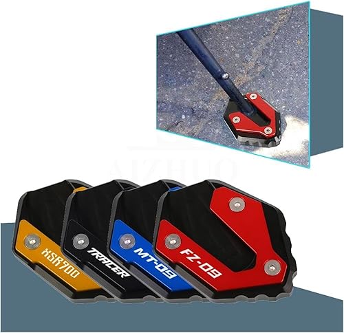 Miniatura 2 de Extensión de soporte lateral de pie de motocicleta de aluminio CNC para Yamaha MT-09 Tracer 900 GT FZ-09 XSR900 2023-2018 (color  MT09-dorado)