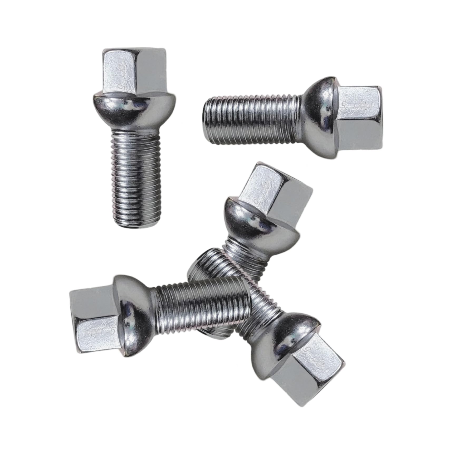 Anti Rust Chrome Plated Wheel Bolt Polo Perfect Fitting, Size M 14x1.5 (Set of 5 Pcs)-image-24