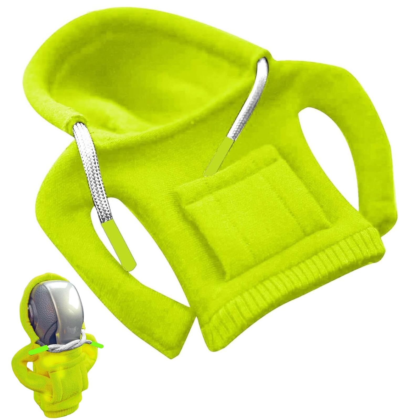 Gear Stick Hoodie, Gear Stick Cover, Gear Lever Cover, Gear Stick Hoodie Cover, Hoodie for Gear Stick, Gear Knob Hoodie, Gear Lever Hoodie, Hoodie Gear Stick Cover for Universal Gear Shifter (Green)