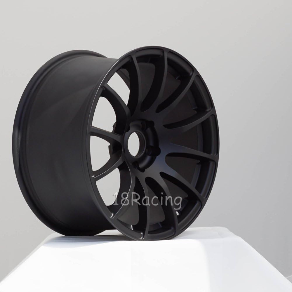 4 PCS ROTA PWR RA WHEELS 18X9.5 5X112 OFFSET: 42 57.1 FLAT BLACK