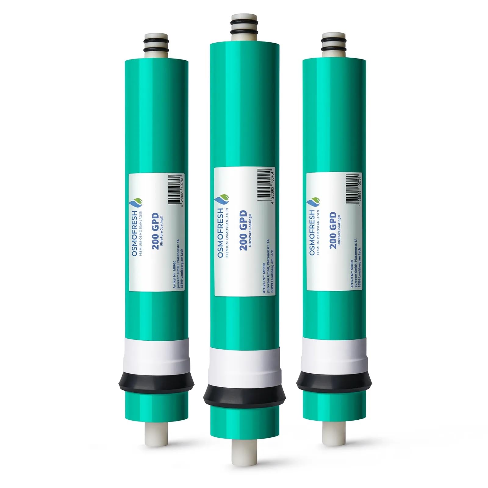 OsmoFresh Membranset Proline X3 600 GPD niedrige TDS Werte