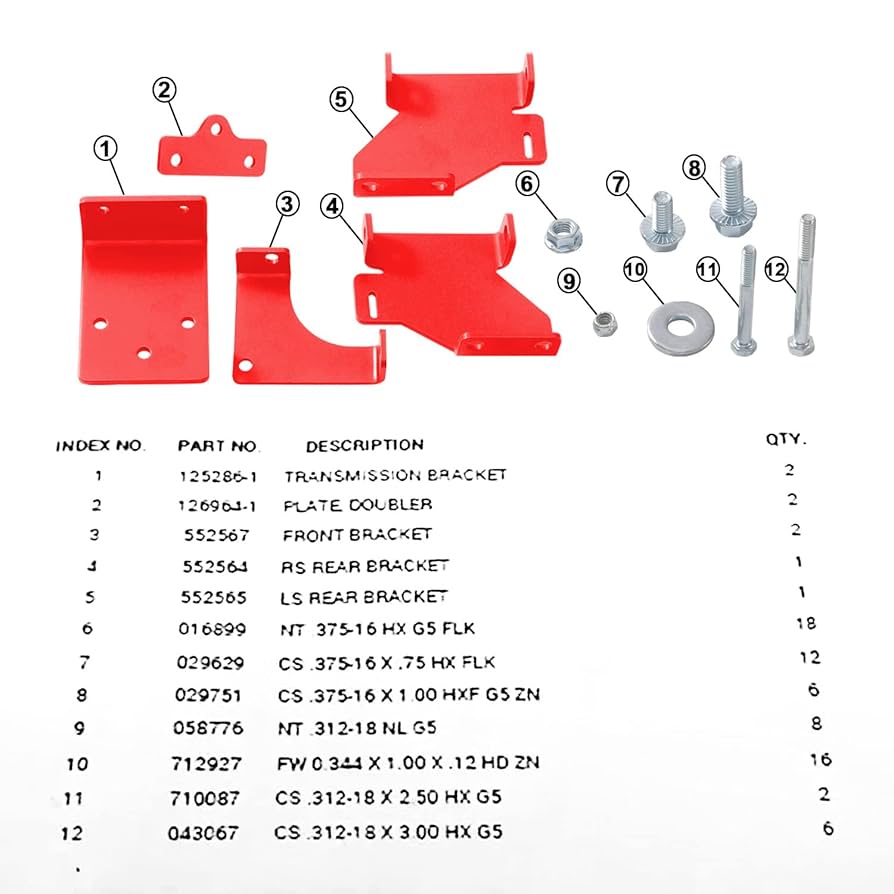 mother ページ Amazon.com: 125256 Transmission Bracket Kit for A-lpha MP