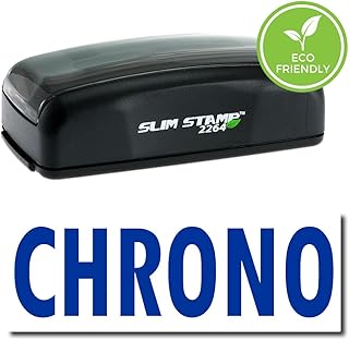 Large Pre-Inked Chrono Stamp (Black Ink)