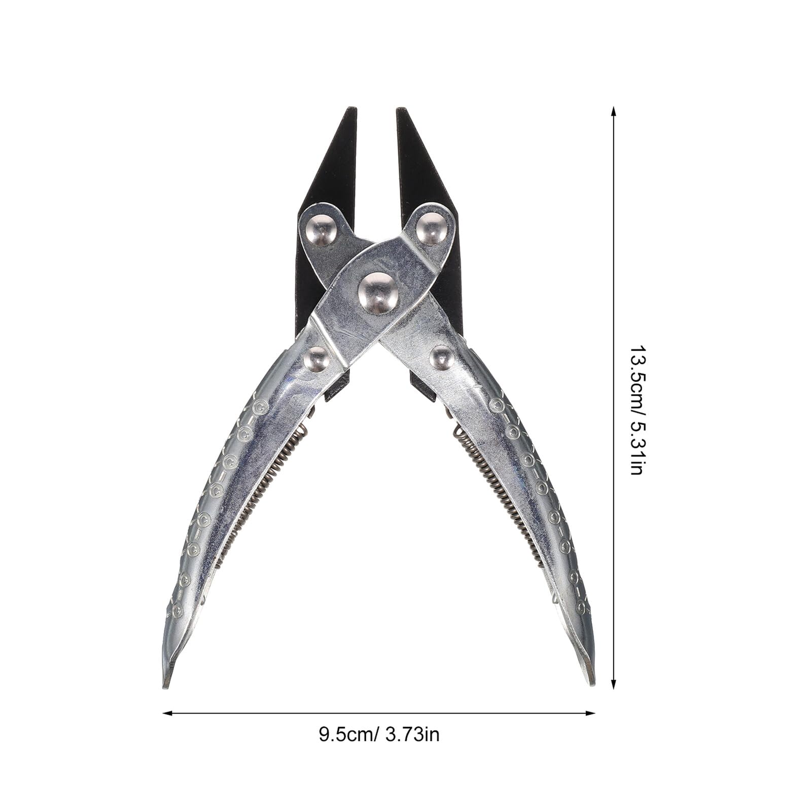 OSALADI Pinze Bocca Piatta per Gioielli Pinze Becchi Paralleli Snodati per Creazione e Riparazione di Accessori Azione Molla di Gioielli