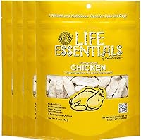 Vista 9 de LIFE ESSENTIALS BY CAT-MAN-DOO Pollo liofilizado totalmente natural para perros y gatos, sin rellenos, conservantes ni aditivos, sabrosa golosina