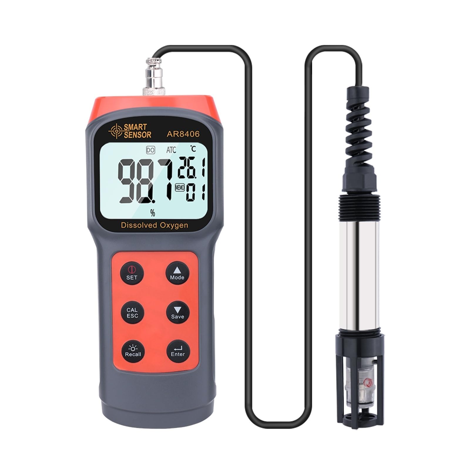 Medidor Digital Profesional de Calidad del Agua, comprobador de oxígeno disuelto (OD), Detector de Contenido de 0-30 MG/L.