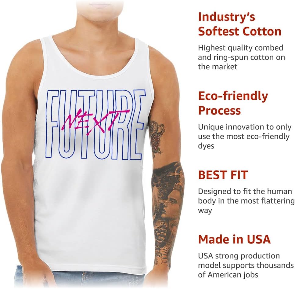 Future Next Tank - Minimalist Workout Tank - Unique Jersey Tank