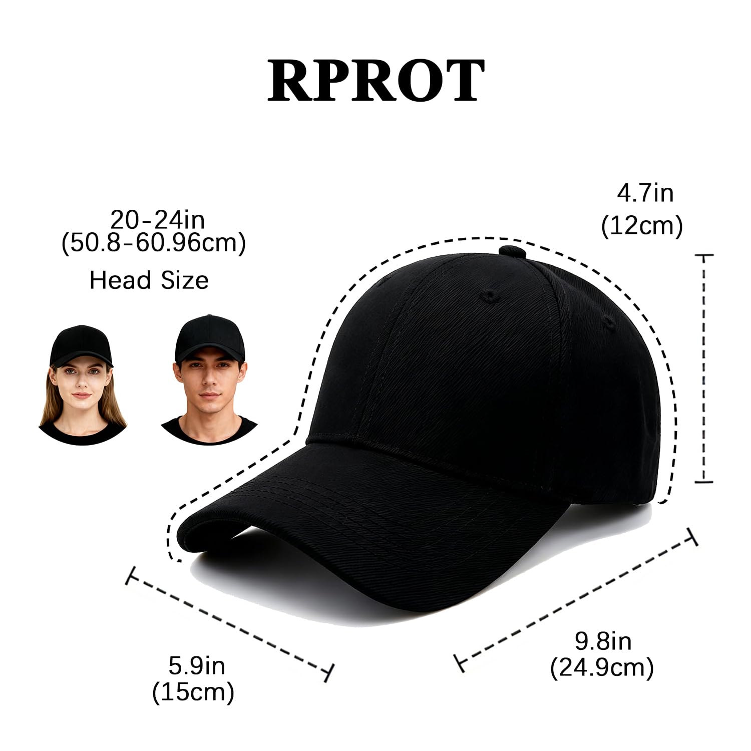 Unisex Ffs-bqm-y001-jm-dz01 czapka z daszkiem, czarna, jeden rozmiar, Czarny, Rozmiar uniwersalny