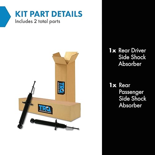 Miniatura 757 de TRQ Juego de amortiguadores traseros compatible con Chevrolet Aveo 2004-2011 Aveo5 2009 Pontiac G3 2007-2011