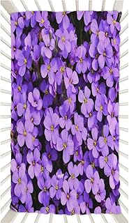 Flower Sea Crib Sheets for Boys, Girls Machine Washable Soft Cozy Microfiber Fitted Crib Sheet for Standard Crib and Toddler Mattresses Boys Girls 28x52 Inch