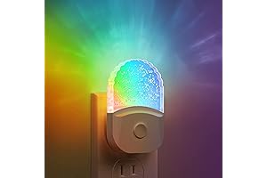 Glow Night Light for Kids, Wall-Mounted with Color-Changing RGB LEDs and Dusk-to-Dawn Sensor