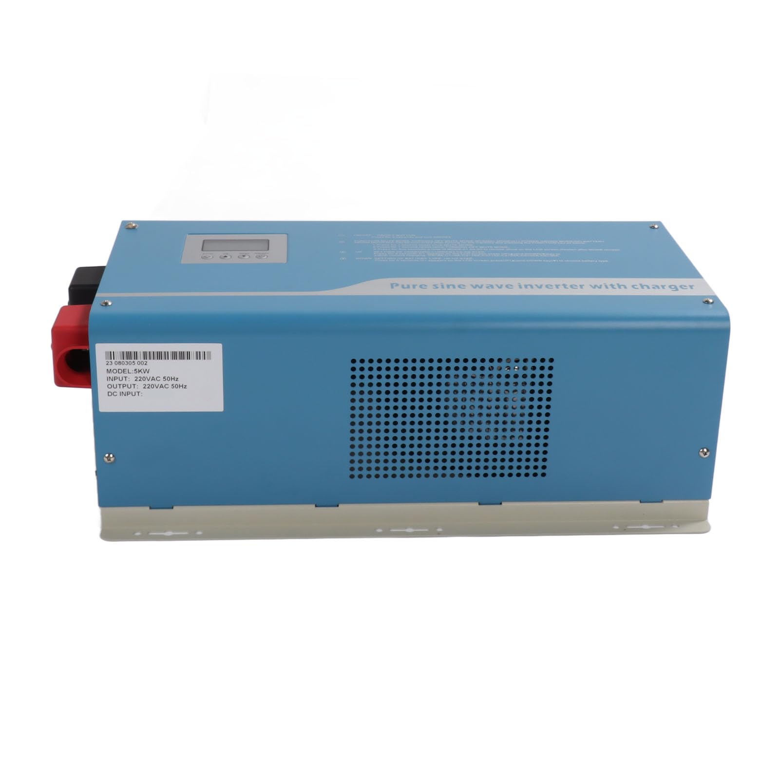 Caricabatterie Inverter Sinusoidale Puro da 2000 W Ad Alta Efficienza con Display LCD per Uso Domestico Ed Esterno in ABS e Acciaio Inossidabile (48 V)