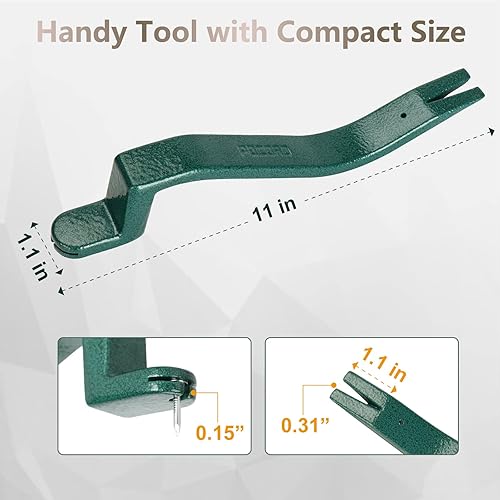 Miniatura 2 de Tejas de techo, herramienta de eliminación de tejas, herramientas para techos, tolva de paso, instalador de uñas de tejas, extractor de uñas de