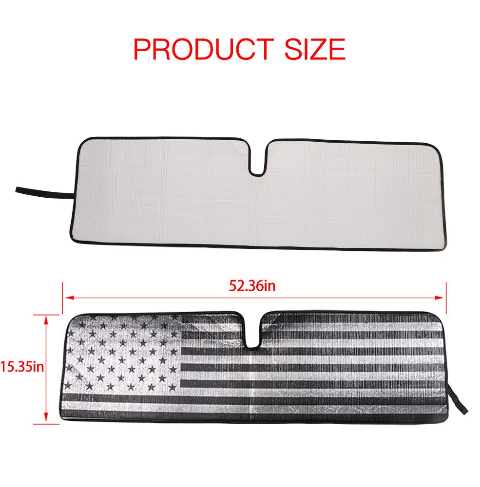 RT-TCZ - Parasol para parabrisas compatible con Jeep Wrangler Rubicon