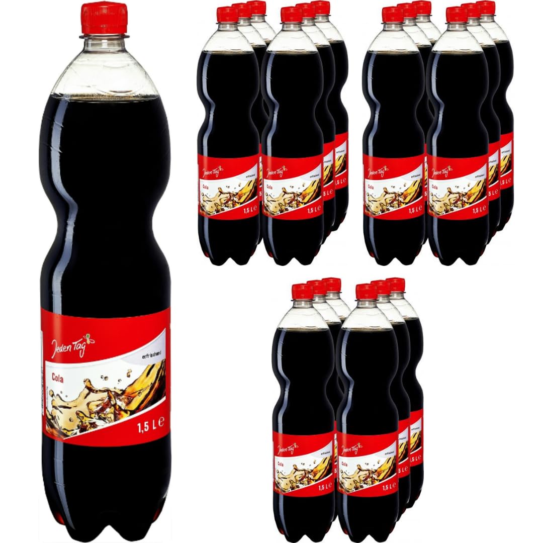 Mit Pufai Grocery, Jeden Cola Erfrischende Cola-Limonade (Einweg) 1,5 Lt x 18 STÜCK