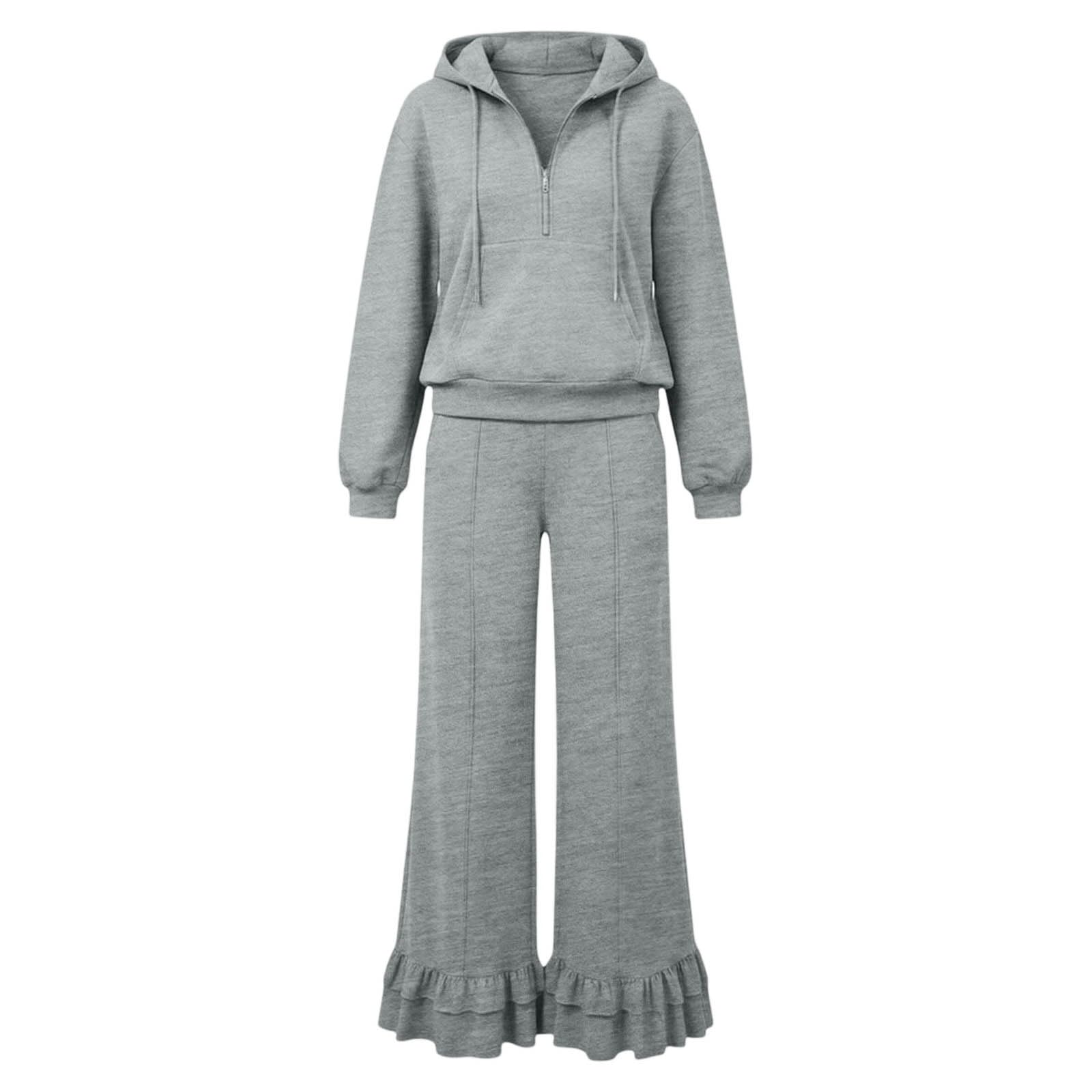 Generisch Survêtement de jogging classique 2 pièces pour femme, ensemble de