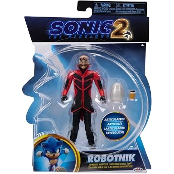 SONIC The Hedgehog 2 The Movie 4 Articulated Action Figure Collection Robotnik