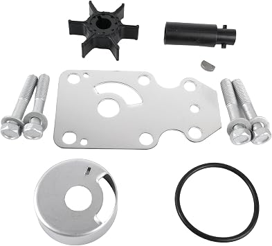 Water Pump Impeller Repair Kit 68T-W0078-01-00 for Yamaha Outboard 6 8 9.9 HP F6 F8 T8 F9.9 4 Stroke Sierra 18-3450 68T-W0078-00 68TW00780100