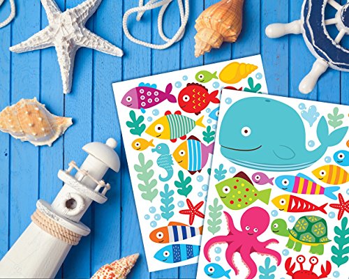 Vinilos Decorativos de Pescado para Pared, 40 Piezas miniatura 6