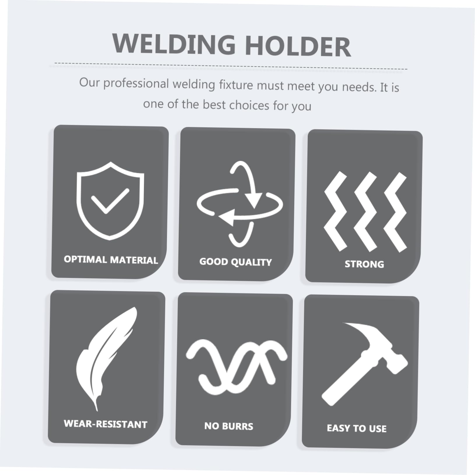 SEWACC V Type Welding Clamp Stainless Steel Clamps for Precision Welding Jobs