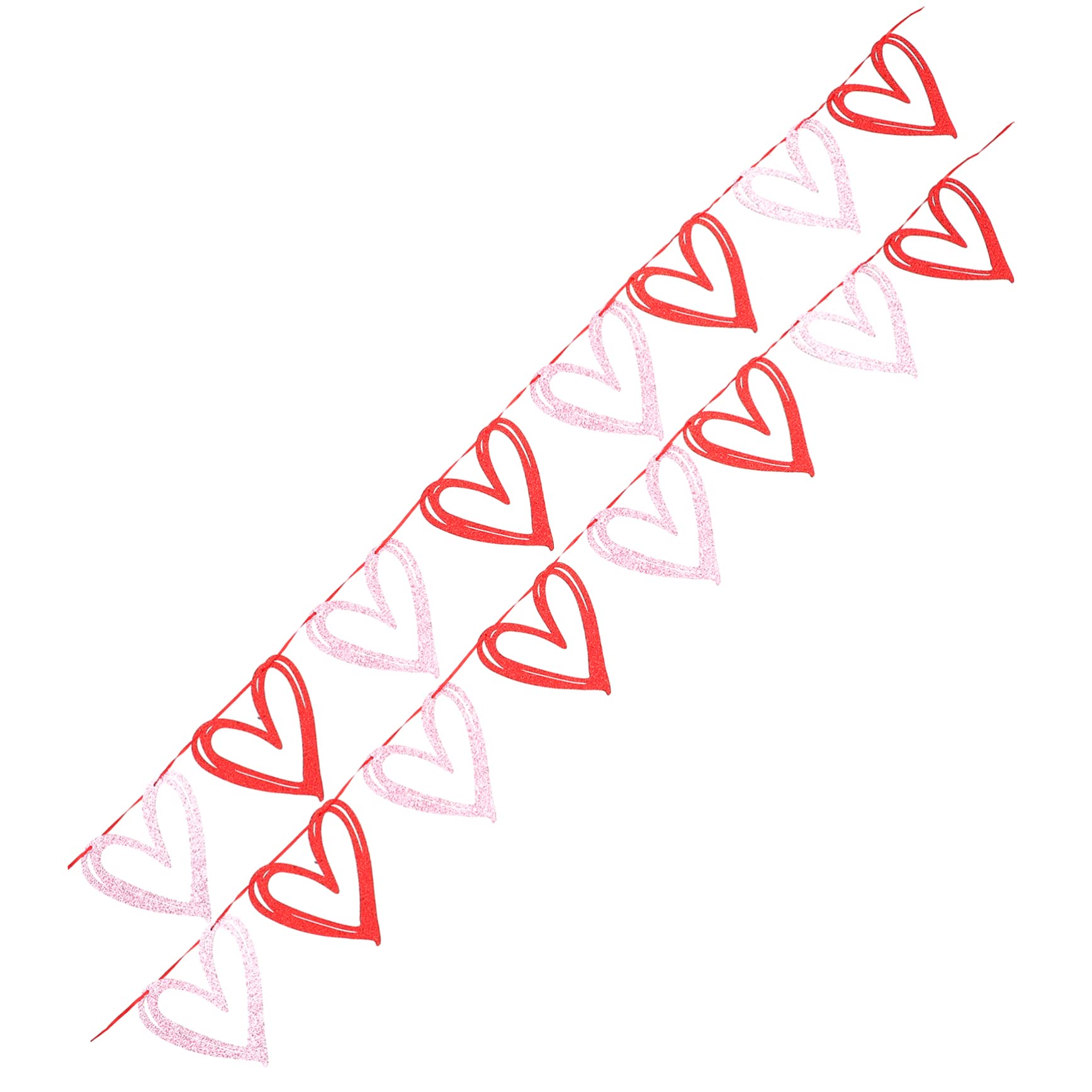 Abaodam 4 Sätze Pull-flag Zum Valentinstag Grad Dekorationen Banner Zur Silberhochzeit Hochzeitsminzbonbons Strassbandquaste Fröhliche Hochzeitsbanner Thematisiert Party Papier 2 Stück * 4