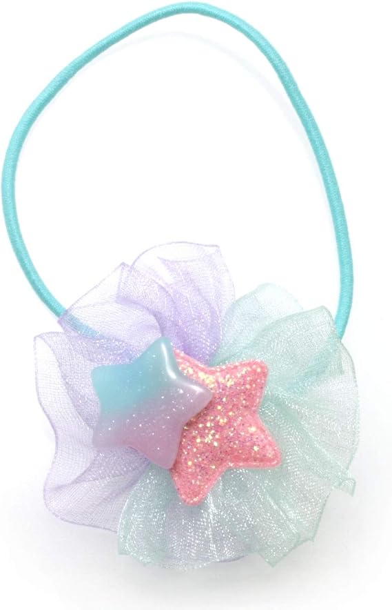 Amazon Co Jp オーロラ チュールレース 星 ヘアゴム C05 16 ジュニアキッズ女の子 ベビー マタニティ