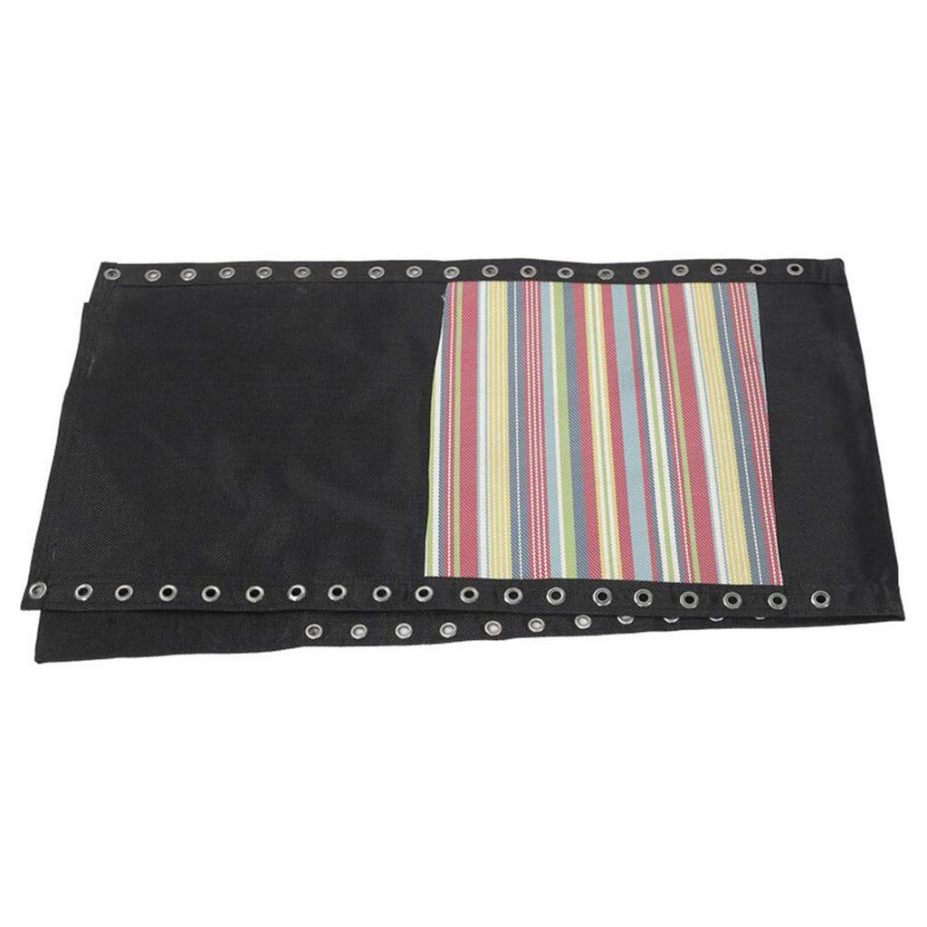 perfk Tessuto di Ricambio per Sedie a gravità Zero 63x17 Pollici Supporto Peso 200 kg, Nero