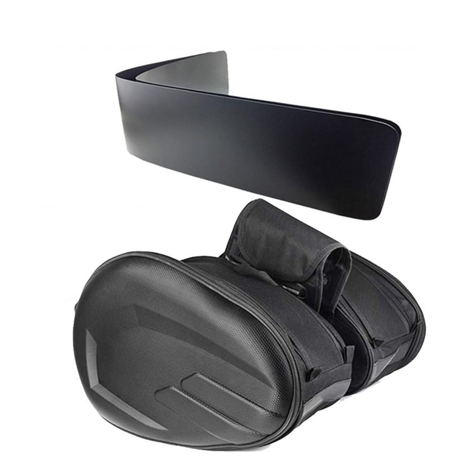 Moto Borsa Posteriore Motociclo Impermeabile Corsa Casco Moto Borse Da Viaggio Valigia Borse Laterali + Un Paio Di Impermeabile(Pu and plastic)