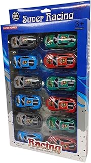 Cars Set, Sports Cars Diecast Toy For Kids - Vehicles For Unisex Of 12 Pcs, Dinosaur, Multi Color