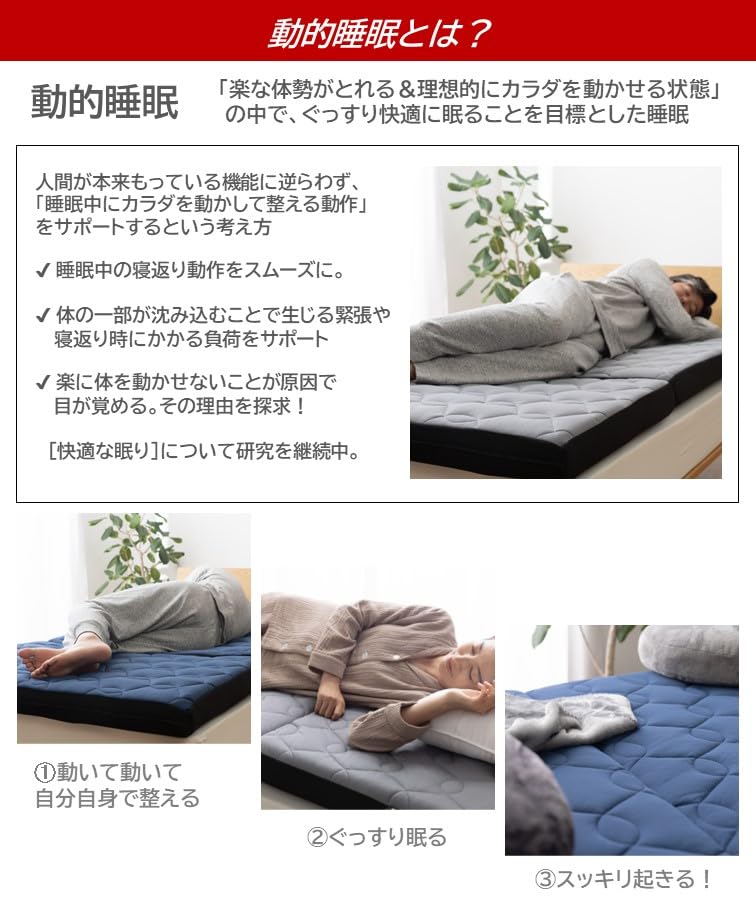 Amazon｜RISE sleep Niceday clean マットレス 桑田真澄式 動的睡眠 