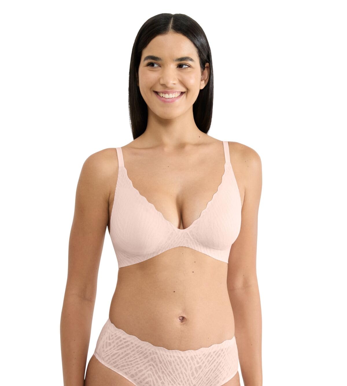 Sloggi Womens Zero Feel Bliss The Up Padded Bra, Puff Pink, XL UK