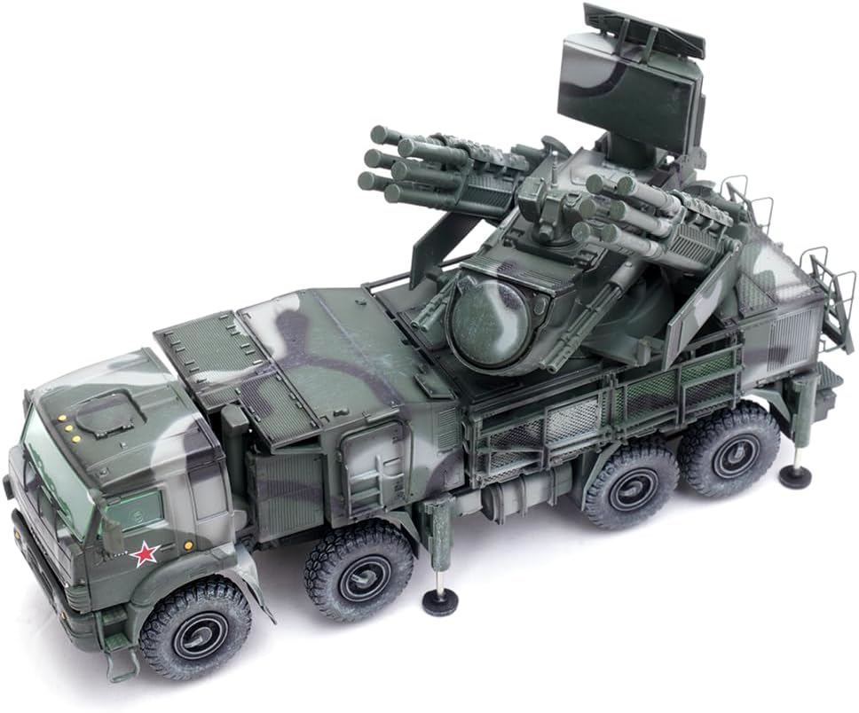 Panzerkampf | 1:72 Scale Military Diecast | Pantsir-S1 Ru Air Defense Weapon System | Tri-Colour Camouflage | Model 12216PA