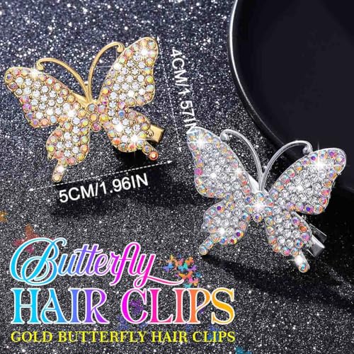 Pinzas de Mariposa Doradas Pack de 2 miniatura 2
