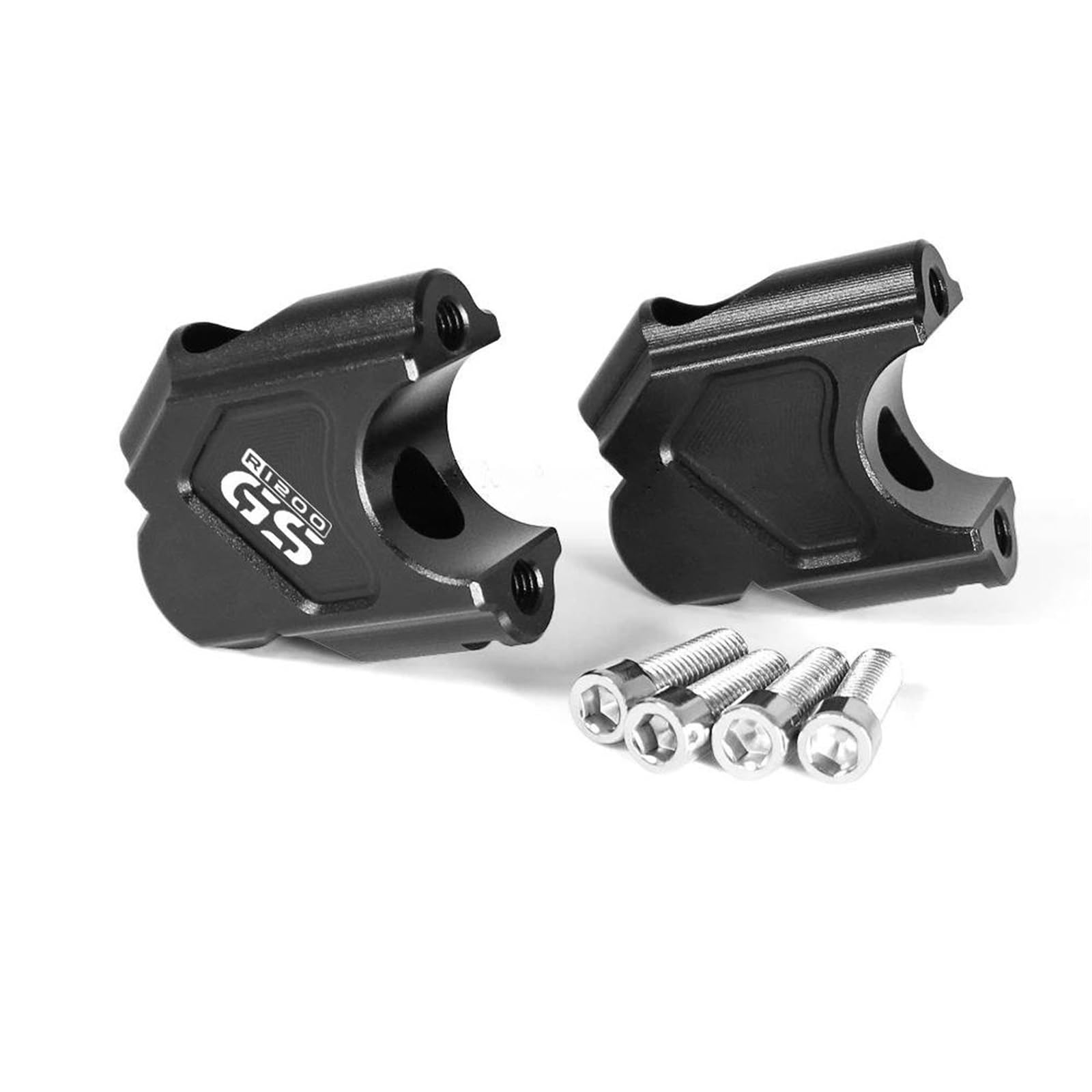 Riser Manubrio Riser Manubrio Moto per B&MW R1200GS 2004-2008 R 1200 GS Adventure 2005-2008 Morsetto Manubrio di Sollevamento Riser Manubrio Morsetti Sollevamento(Nero 1)