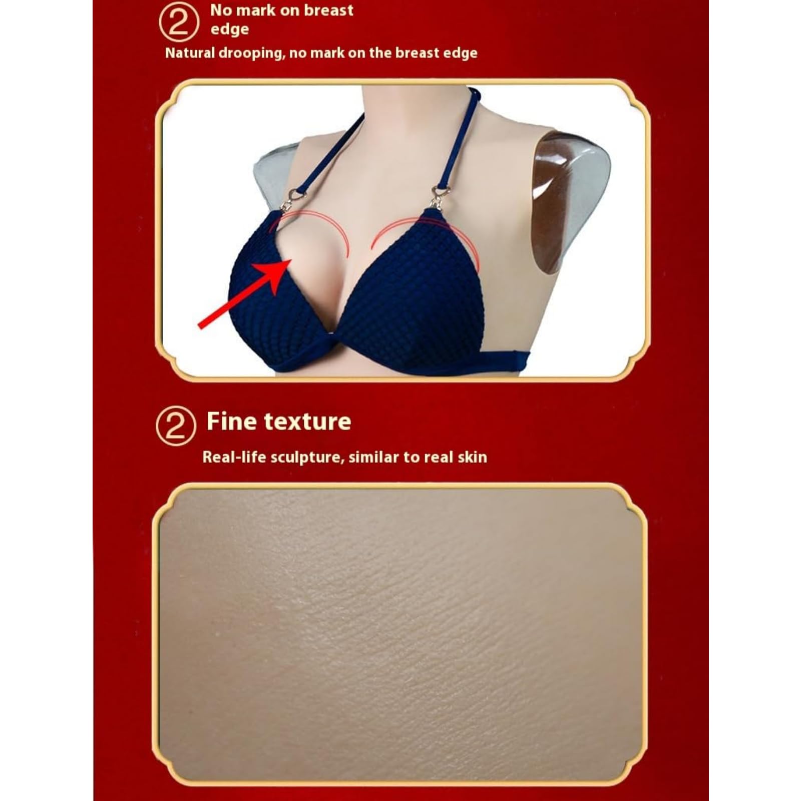Body réaliste en silicone pour homme – Costume de crossdresser MTF une pièce – Faux seins pour cosplay et dragée, silicone de qualité médicale