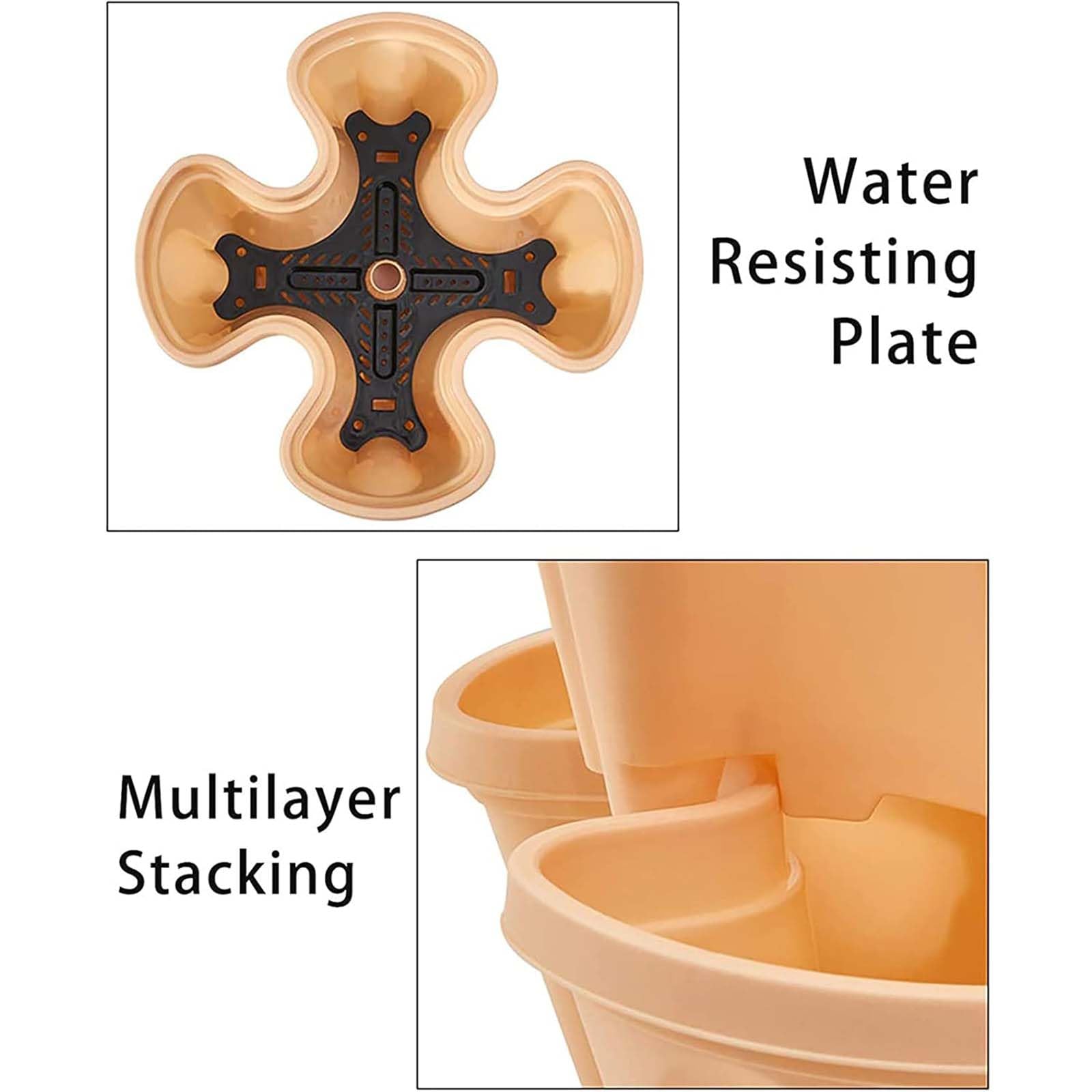 Sedia Da Giardino Impilabile In Plastica Nera | Leroy Merlin - Foto 5