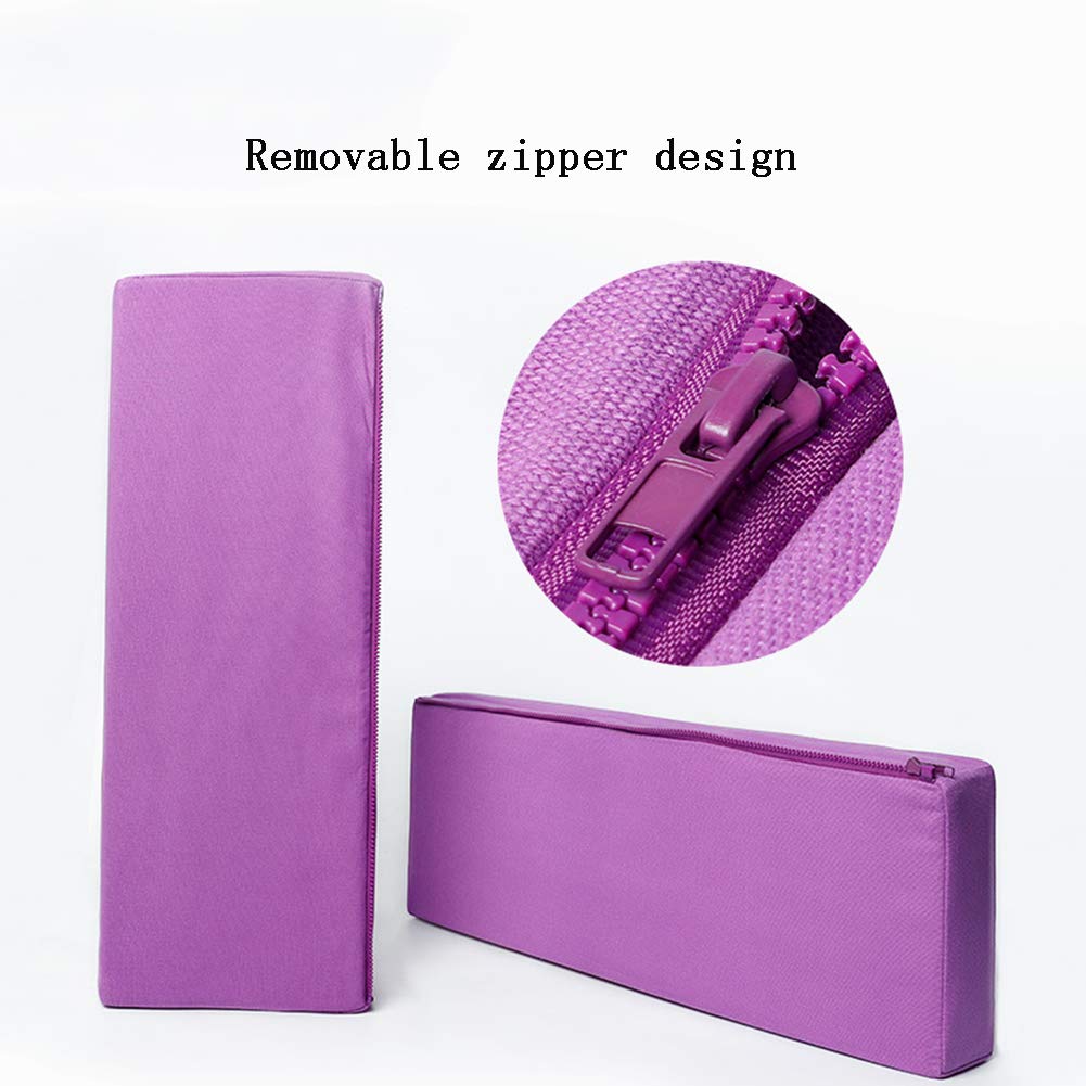 GZD Yoga de Almohadas, Cojines de Hombro Rectangular auxiliares Bolster portátil Plegable Suelo Yoga Ejercicios de Yoga Almohadas Complementos- - aliviar la Fatiga y Forma de Cuerpo,Marrón