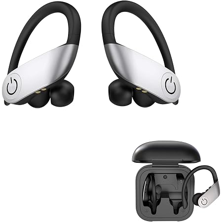 Cuffie Bluetooth senza fili In Ear con bassi potenti, auricolari True  Wireless e custodia di ricarica portatile per lavoro, corsa e allenamento,  colore nero : Amazon.it: Elettronica